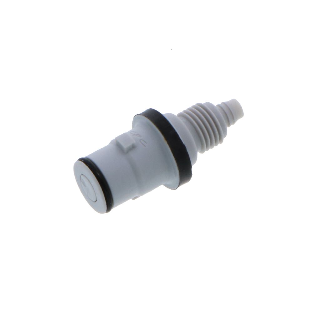 NS2D160212 Valved Panel Mount Hose Barb Coupling Body 1/8 ID Barb