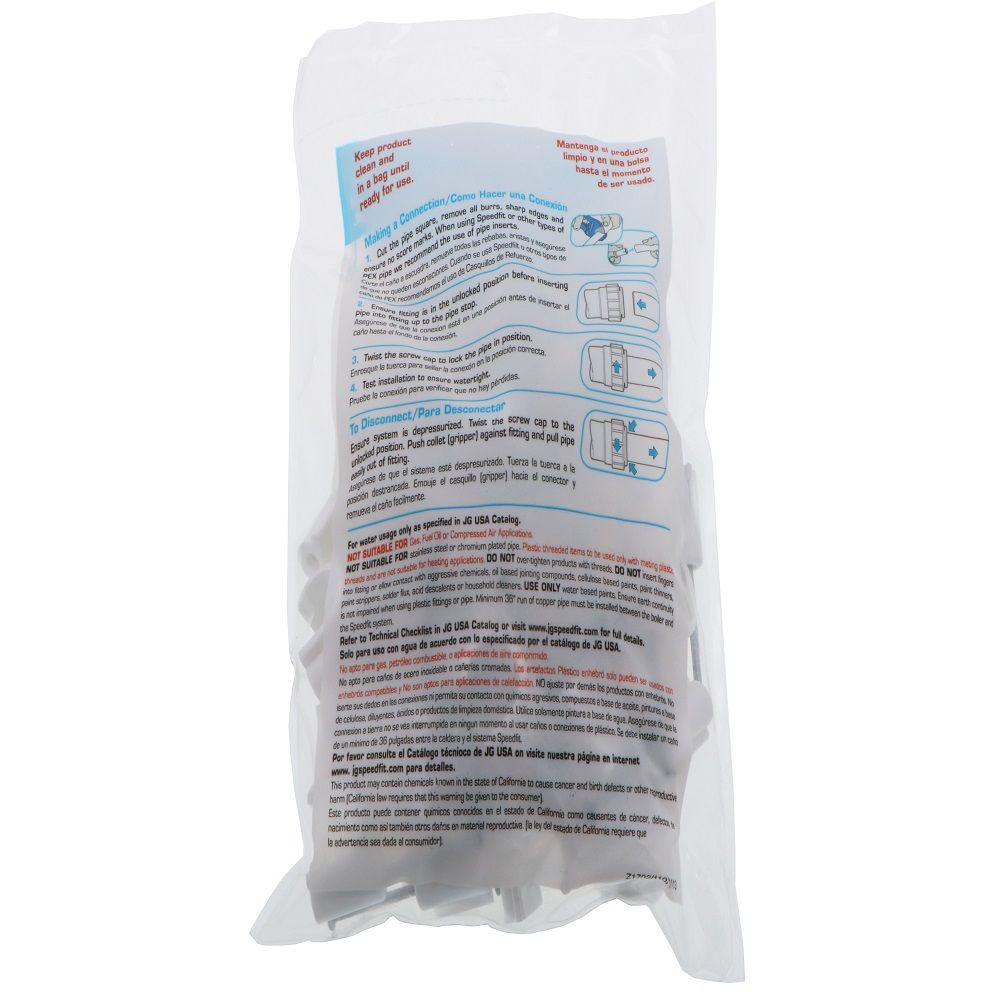 John Guest Nail Clip - 1/2" CTS and 15 mm