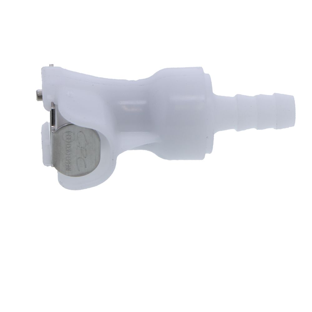 PLCD17004 NSF Valved In-Line Hose Barb Coupling Body 1/4 ID Barb