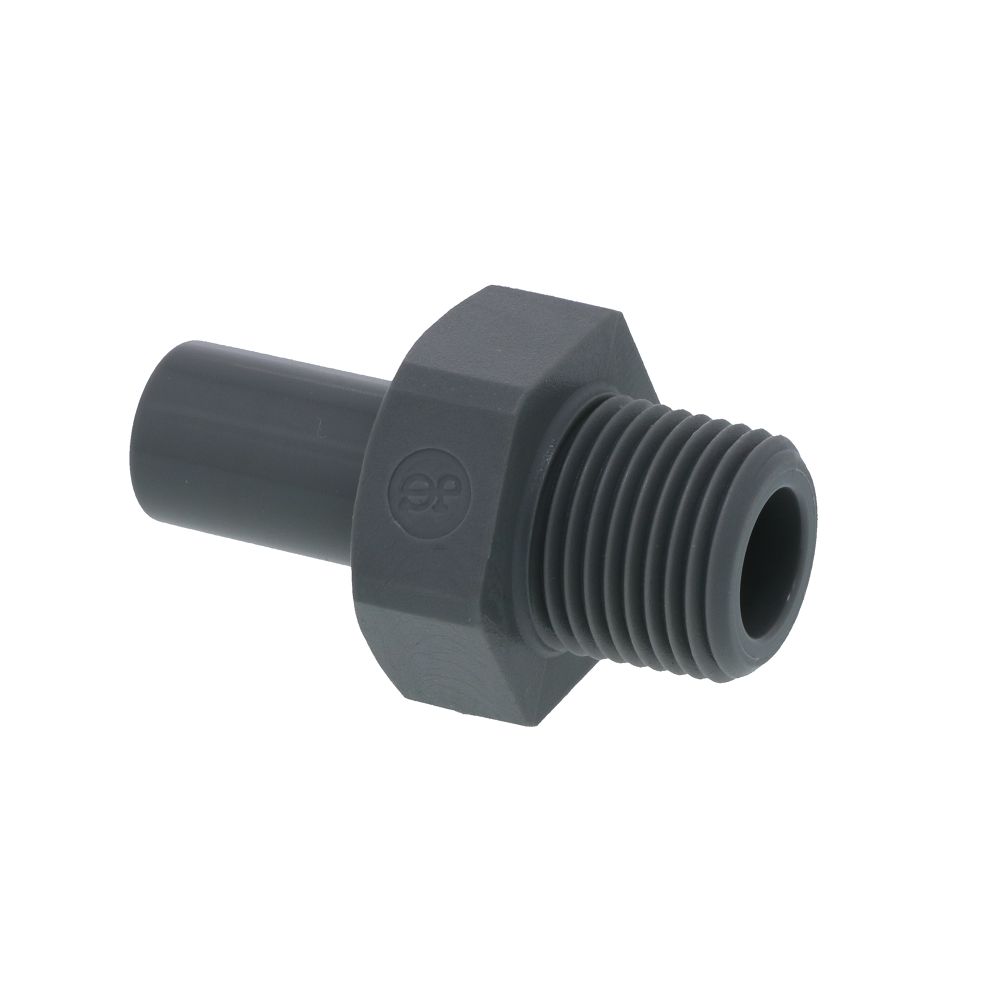 John Guest Stem Adapter BSPT - 3/8 x 3/8 BSPT
