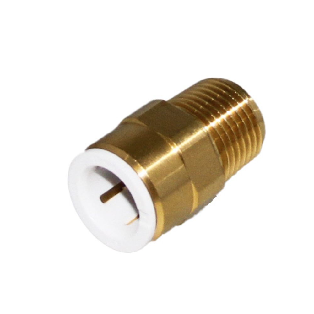 John Guest Lead-Free Brass Male Connector NPT - 1/2 CTS x 3/4 NPT