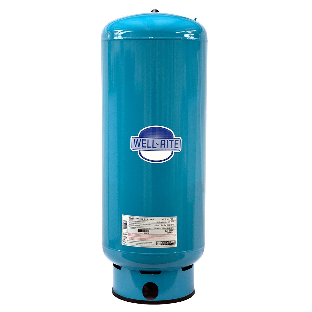 Well-Rite WR-120 Well Pressure Storage Tank Steel 33.4 Gal