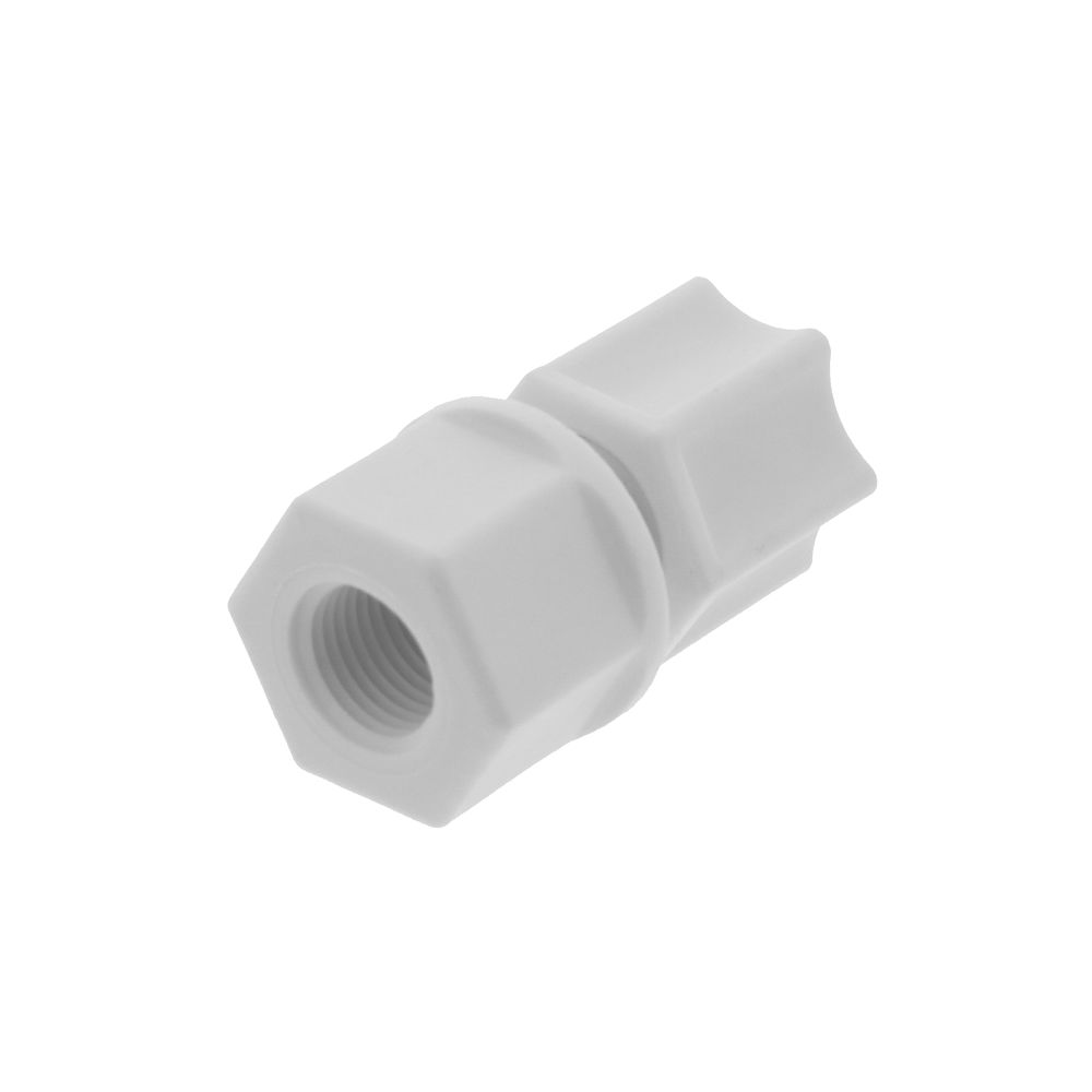 JACO 25-4-2-P-O Polypropylene Female Connector 1/4 OD Tube x 1/8 FPT