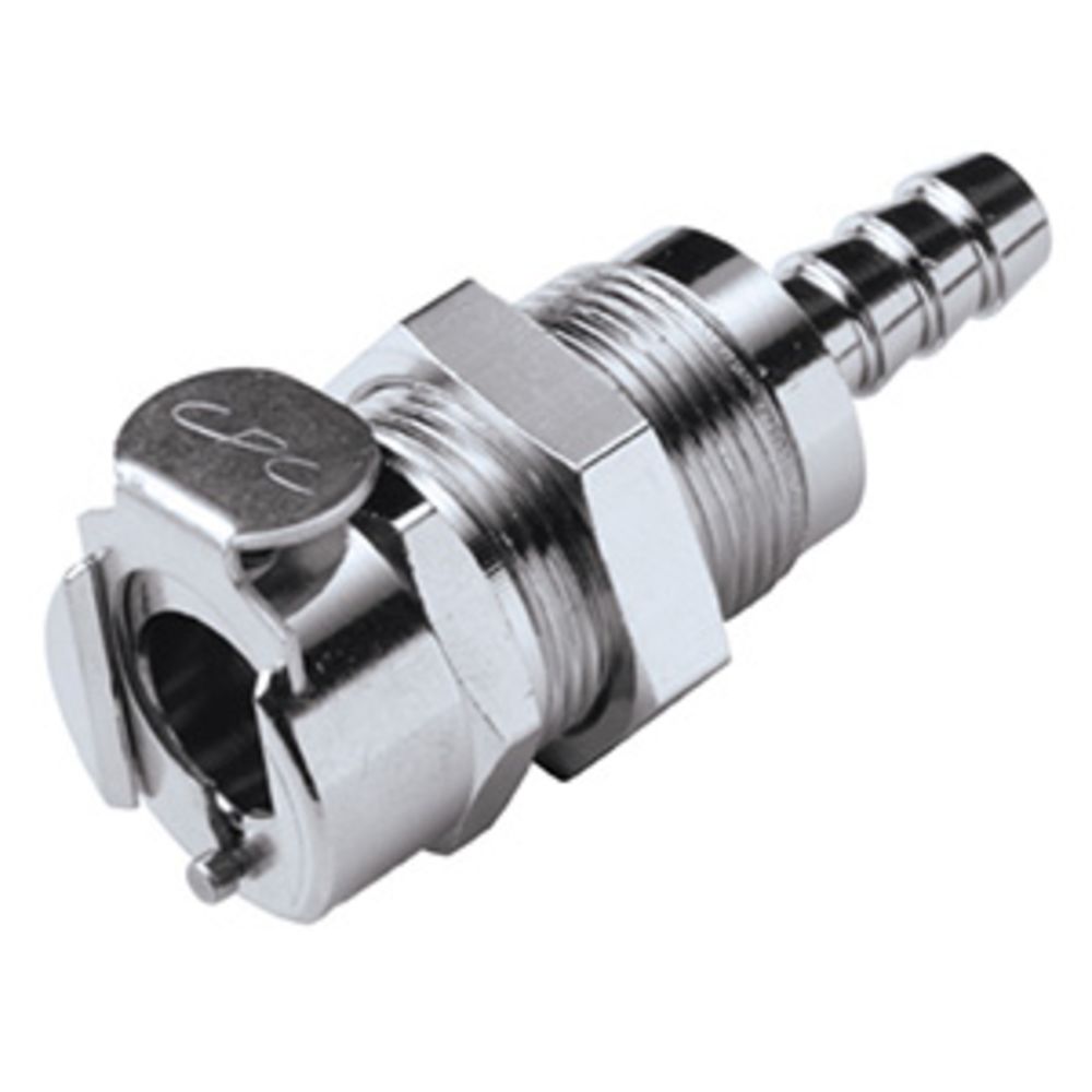 LC16005 Panel Mount Hose Barb Coupling Body 5/16 ID Barb
