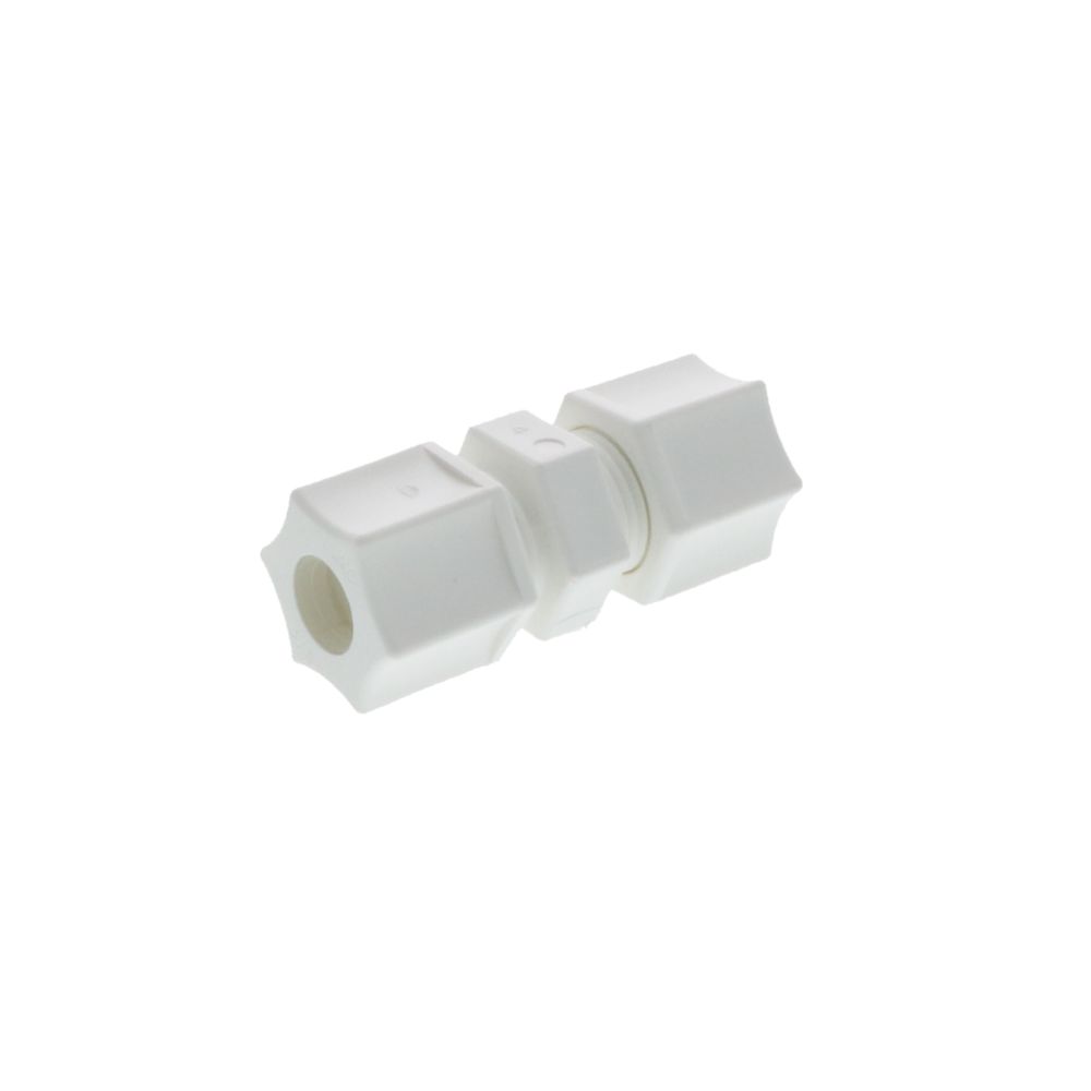 JACO 15-6-P-PG Polypropylene Union Connector 3/8 OD Tube x 3/8 OD Tube