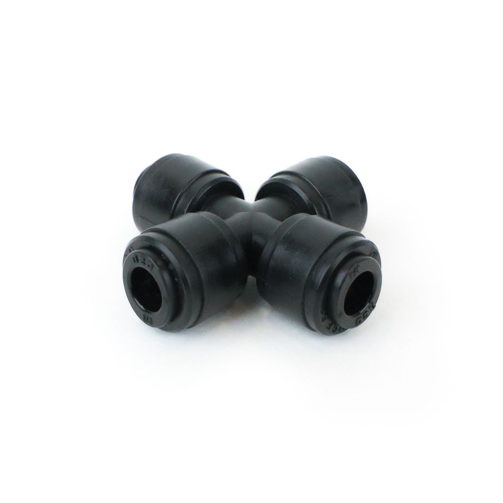 NeoFit - Acetal Black Union Cross 1/4" tube