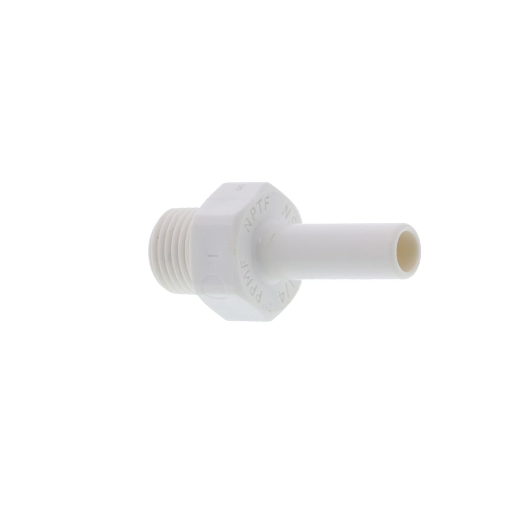 John Guest Stem Adapter Polypro - 1/4 x 1/8 NPTF
