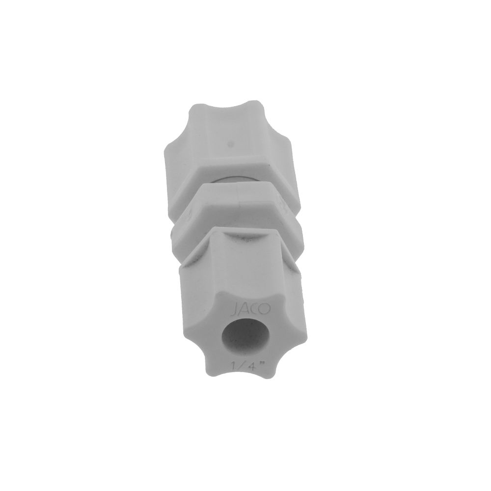 JACO 15-5-4-P-O Polypropylene Reducing Union 5/16 OD Tube x 1/4 OD Tube
