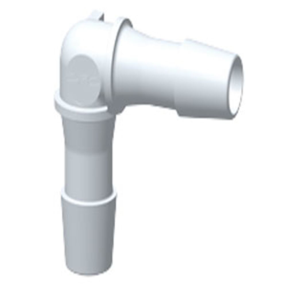 HE330 Elbow Fitting White Nylon 3/32 HB X 3/32 HB