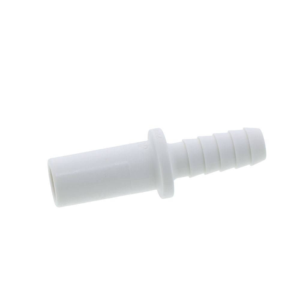 John Guest Polypro Tube to Hose Stem - 1/2 OD Stem x 3/8 ID Barb