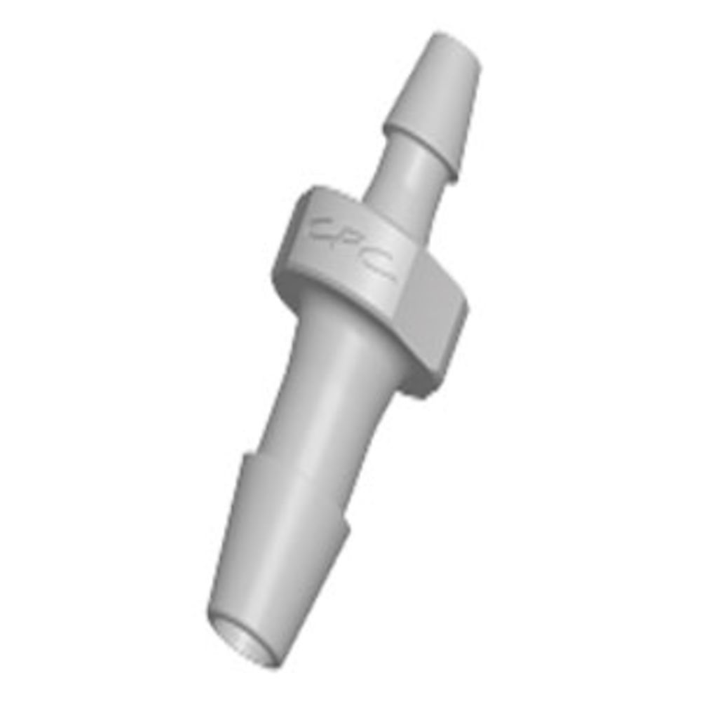 HSR32 Straight Reducer Fitting Natural Polypropylene 3/32 HB X 1/16 HB