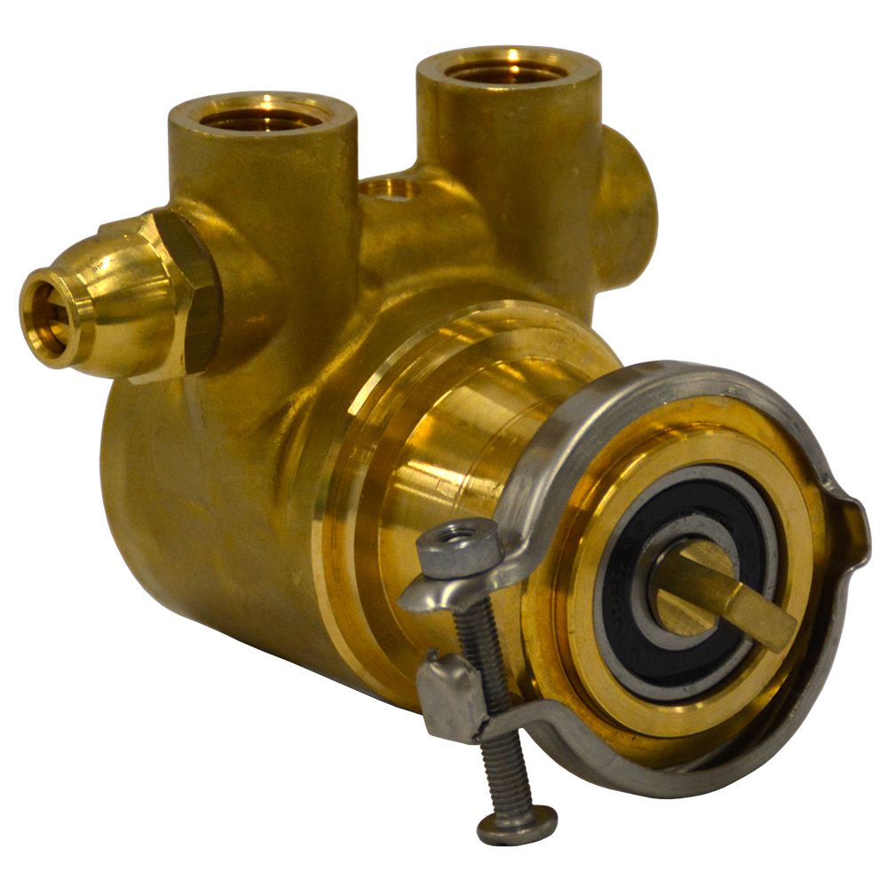Fluid-o-Tech Lead Free Brass Rotary Vane Pump with Brass Key 105 gph 3/8" NPT