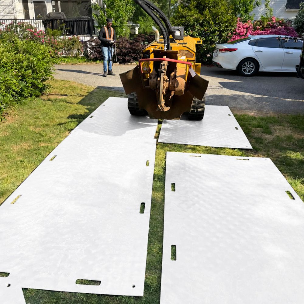 HDPE Ground Protection Mats 4'x8' - White