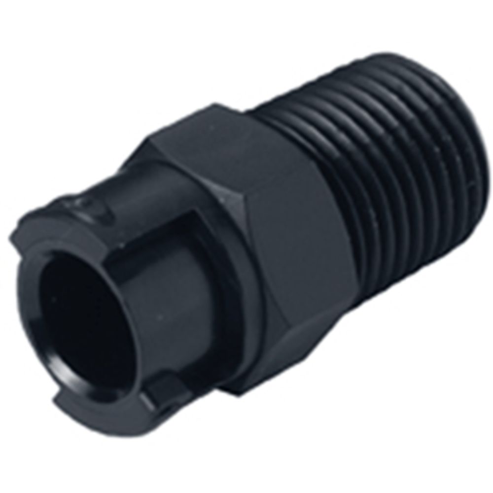 SMPT02BLK Non-Valved Male Thread Coupling Body 1/8 MPT