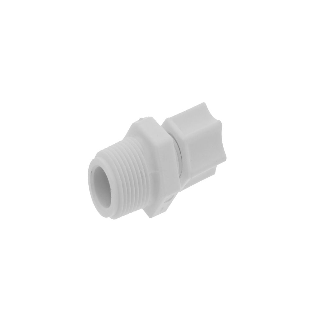 JACO 10-4-6-P-O Polypropylene Male Connector 1/4 OD Tube x 3/8 MPT