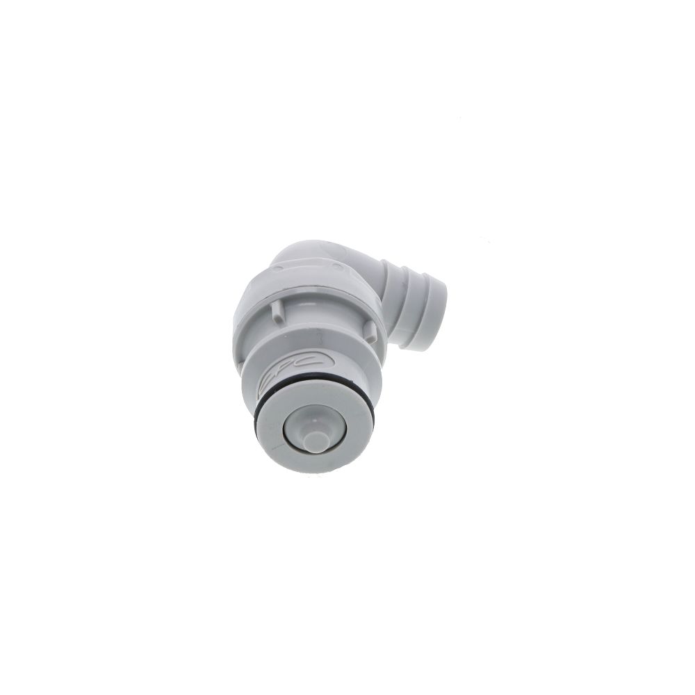 HFCD23812 Valved Elbow Hose Barb Coupling Insert 1/2 ID Barb