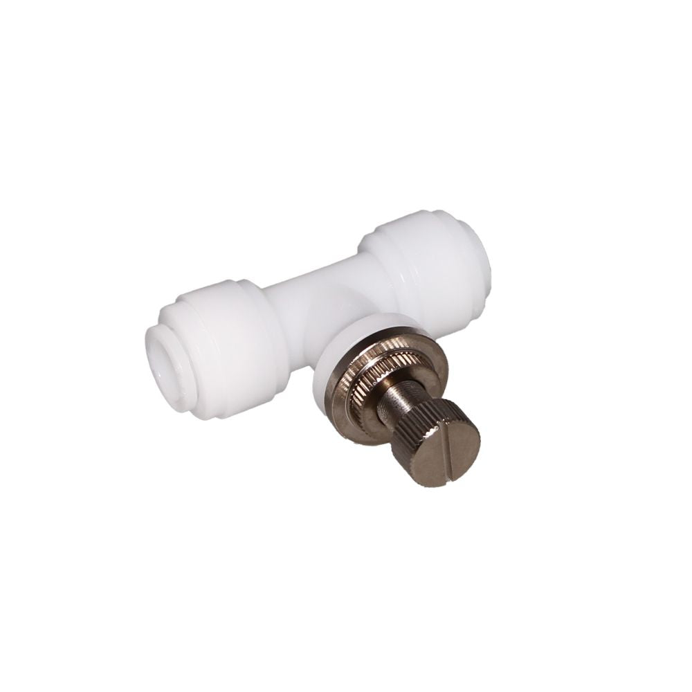 NeoFit - Acetal Natural White Flow Control Union Connector 3/8" tube