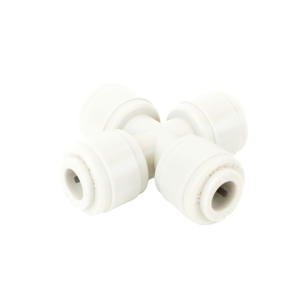 NeoFit - Acetal White Union Cross 1/4" tube