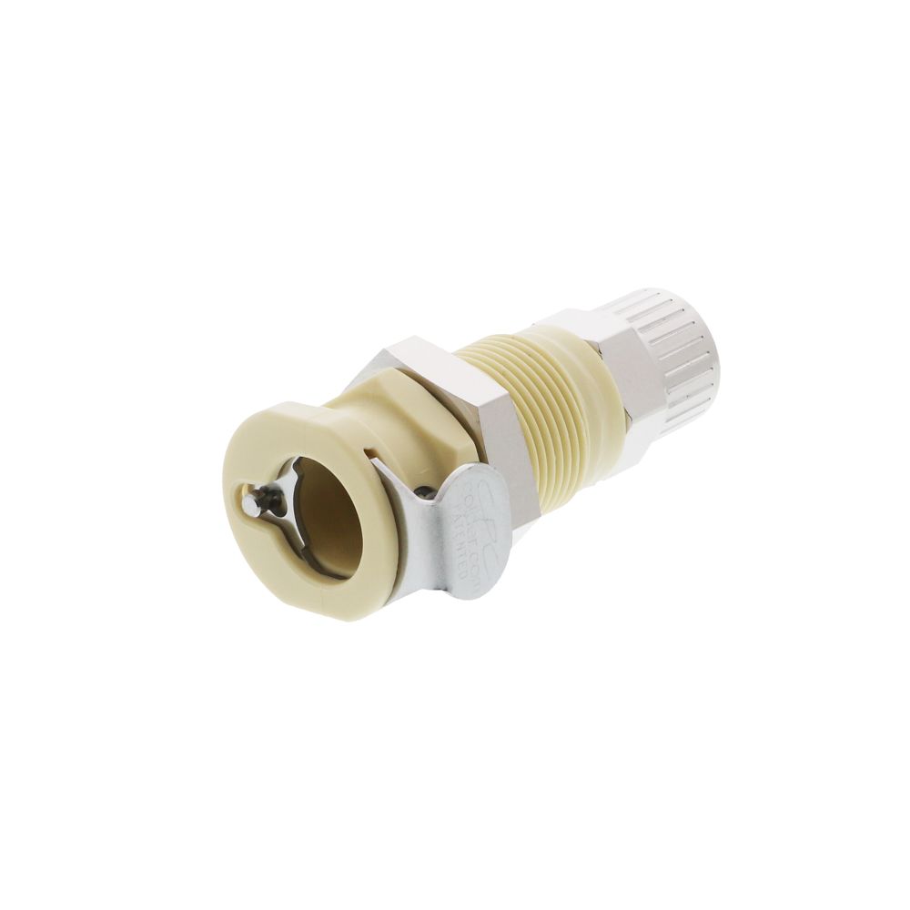 PLCD1200612 Valved Panel Mount PTF Coupling Body 3/8 PTF