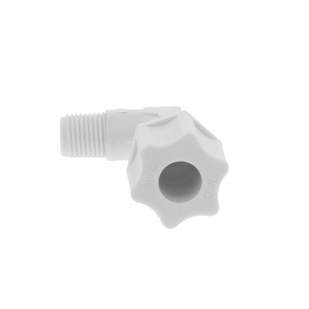JACO 40-5-2-P-O Polypropylene Male Elbow 5/16 OD Tube x 1/8 MPT