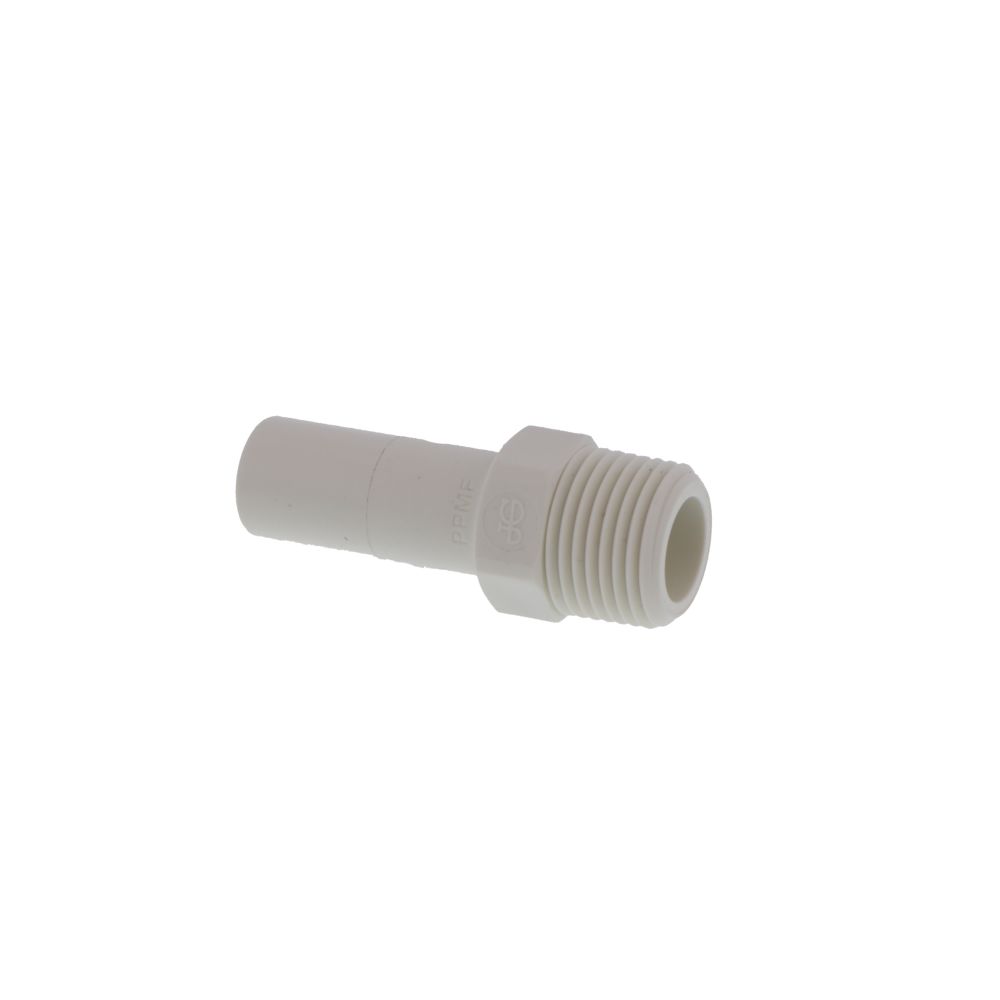 John Guest Stem Adapter Polypro - 1/2 x 3/8 NPTF