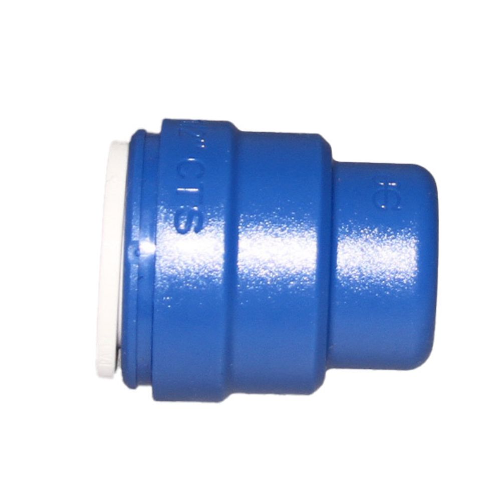 John Guest Color Coded End Cap Blue - 1/2 CTS Test Cap