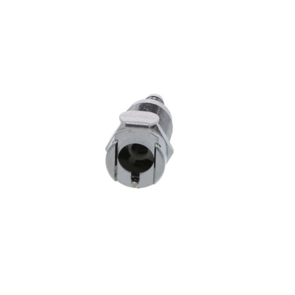 LCD16004V Valved Panel Mount Hose Barb Coupling Body 1/4 ID Barb FKM Seal