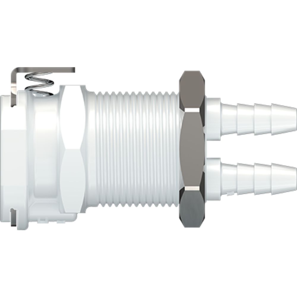 LinkTech 42AC Series Panel Mt. Female, Non-valved, 1/8" HB, Natural Acetal