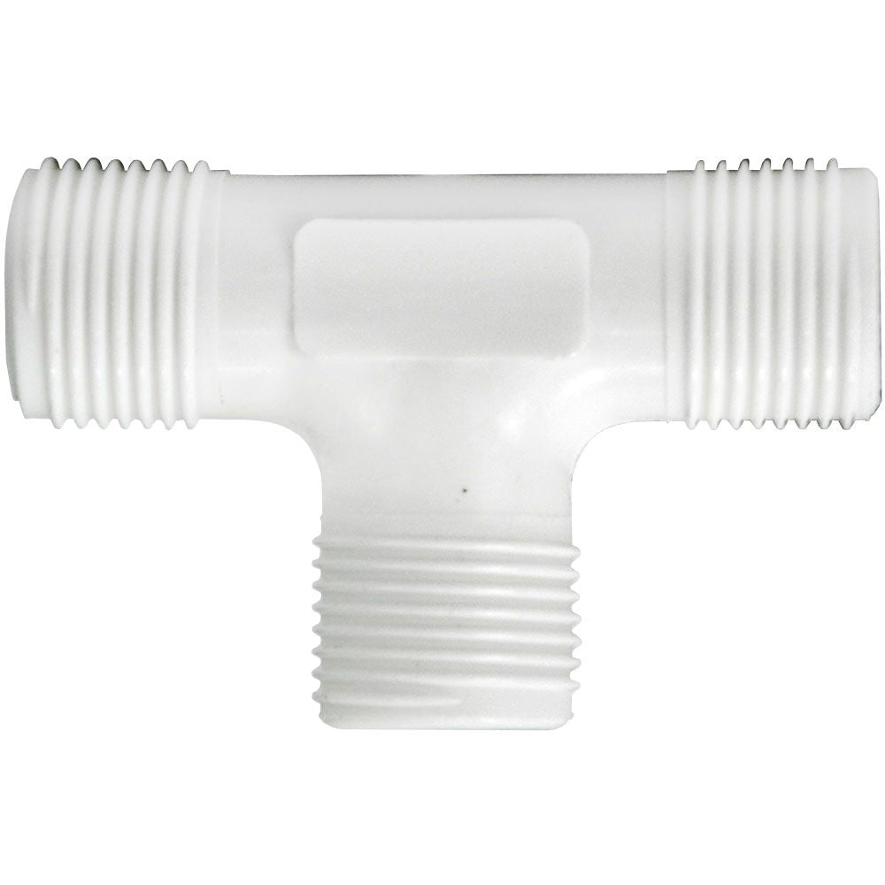 JACO 70-6-P Polypropylene Union Tee 3/8 OD Tube x 3/8 OD Tube x 3/8 OD Tube - Single