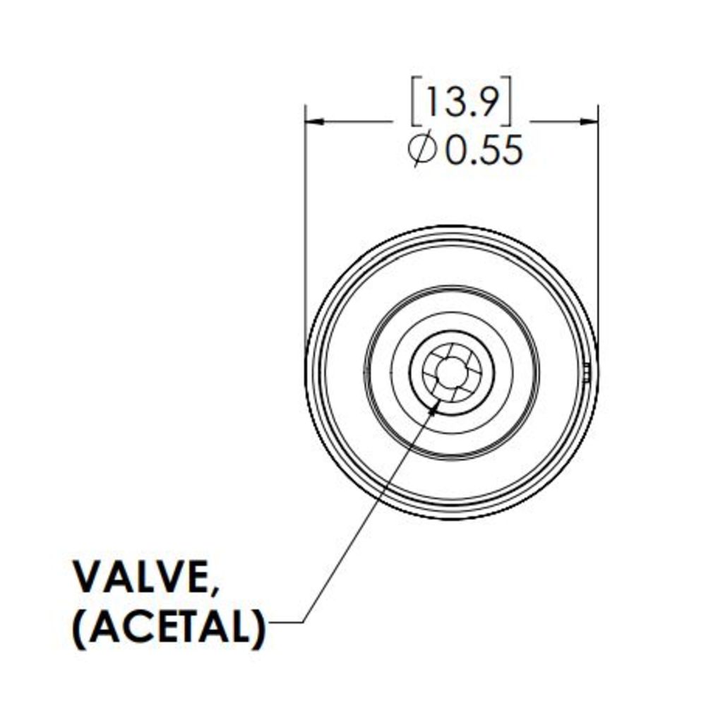 LinkTech 20AC IL Plug, Valved, 3/16" HB