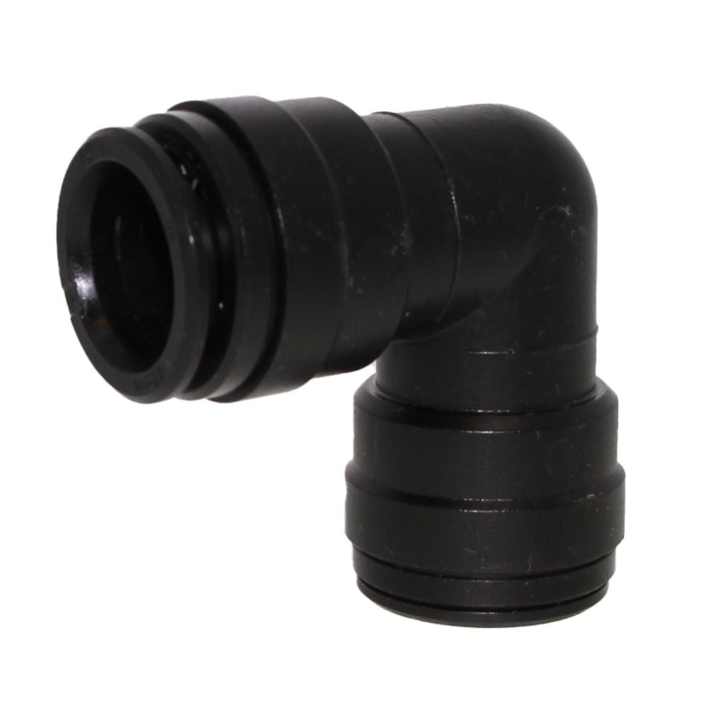 John Guest Union Elbow - 22mm Black Acetal
