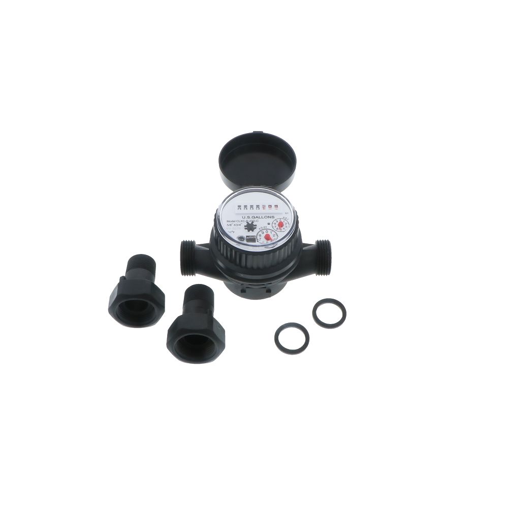 Clark CLXC-P Series Single Jet Totalizing Water Meter 5/8 x 3/4" No Pulse