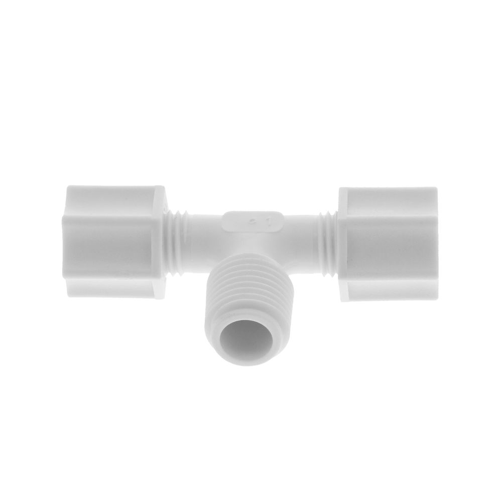 JACO 60-4-4-P-O Polypropylene Male Branch Tee 1/4 OD Tube x 1/4 MPT