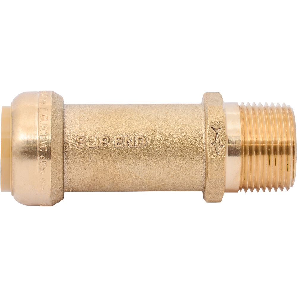 SharkBite® U3140LF Lead-Free Brass Push-to-Connect SLIP Male Adapter - 1" Slip x 1" MPT