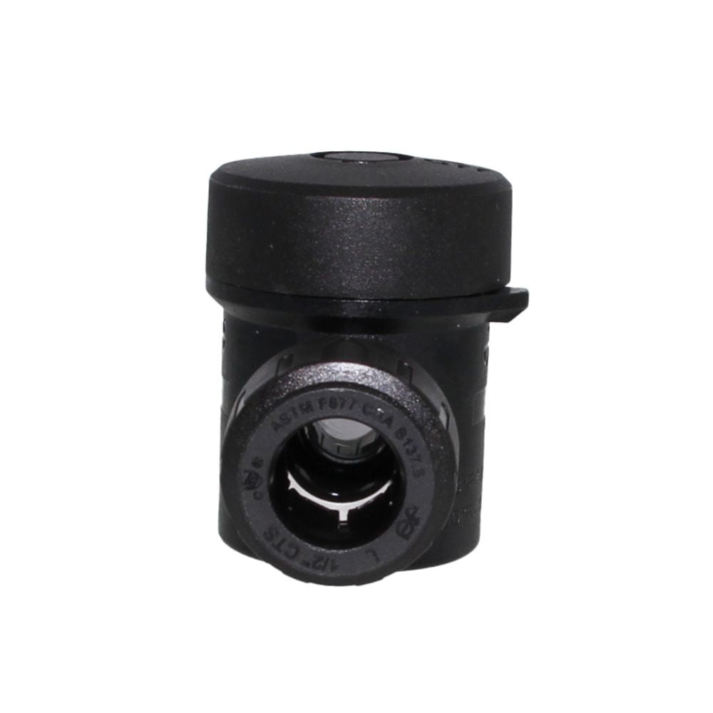 John Guest Two-Way Ball Valve: 1/2 in, Acetal, Straight, Push x Push