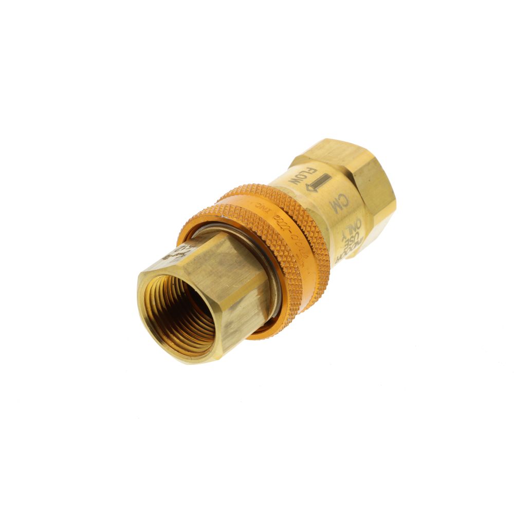 T&S Brass AG-5D Gas Appliance Connectors, Quick Disconnect, 3/4"