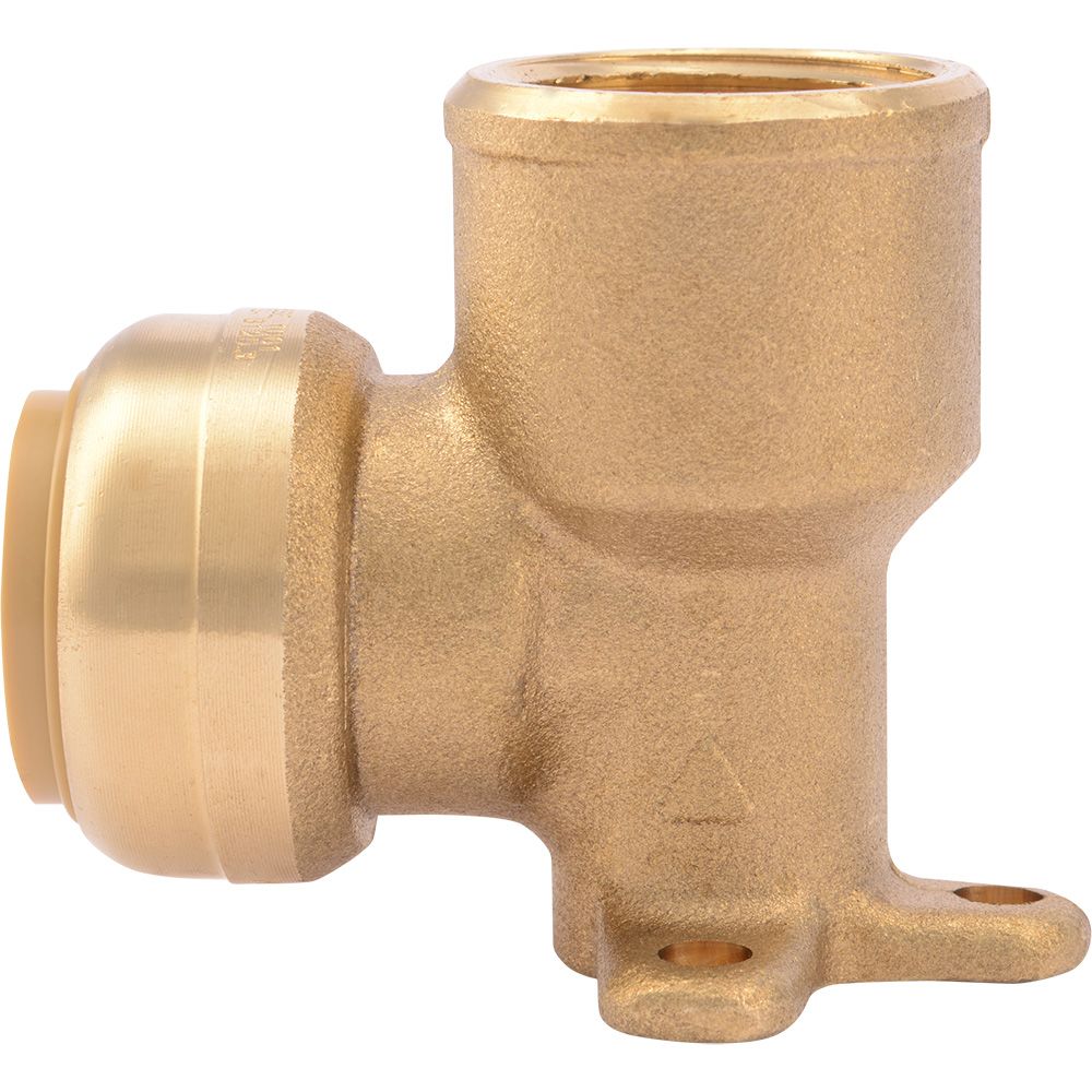 SharkBite® U340LF Lead-Free Brass Push-to-Connect Drop-Ear Elbow - 3/4" x 3/4" FPT