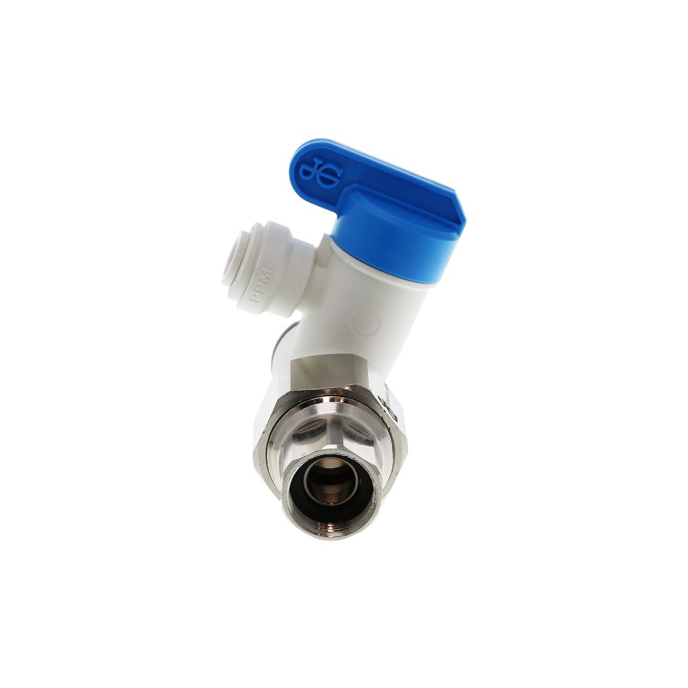 John Guest Angle Stop Adapter Valve Lead-Free - 1/2 x 3/8 x 1/4