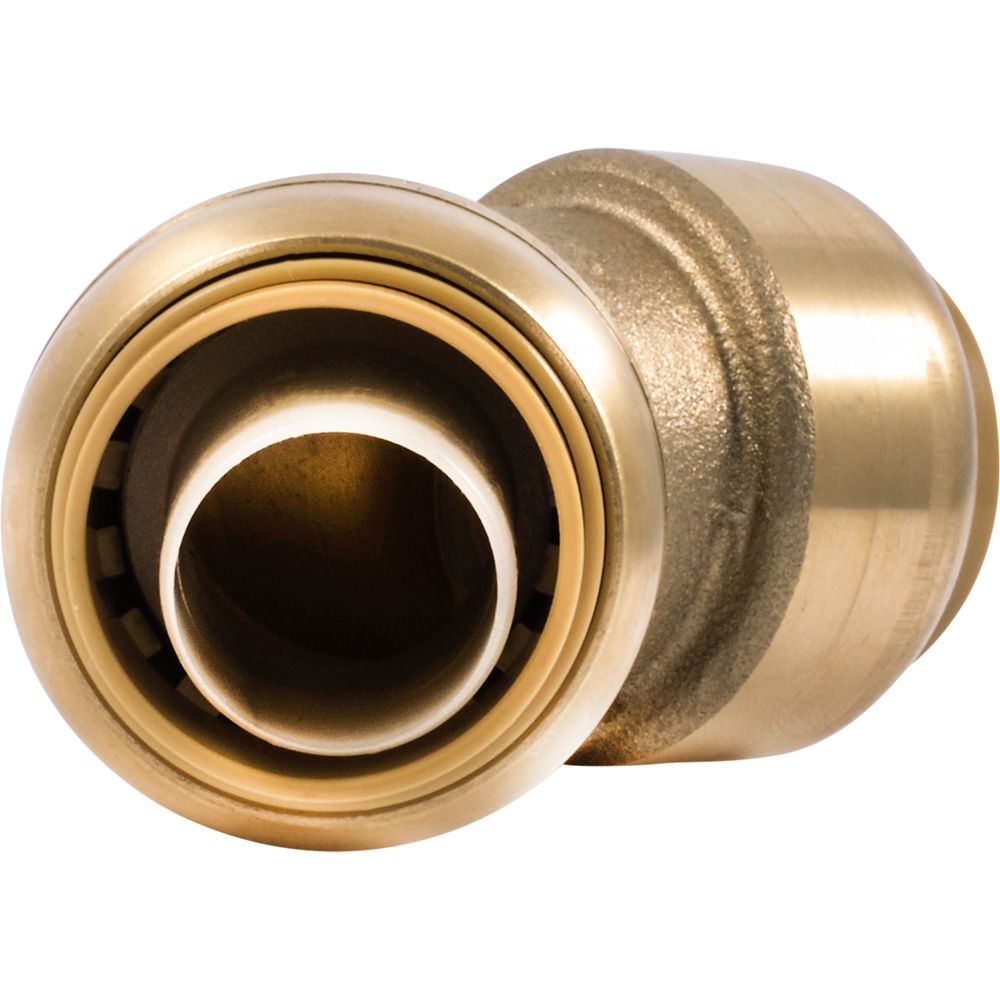 SharkBite® U656LF Lead-Free Brass Push-to-Connect 45-Degree Elbow - 3/4" x 3/4"