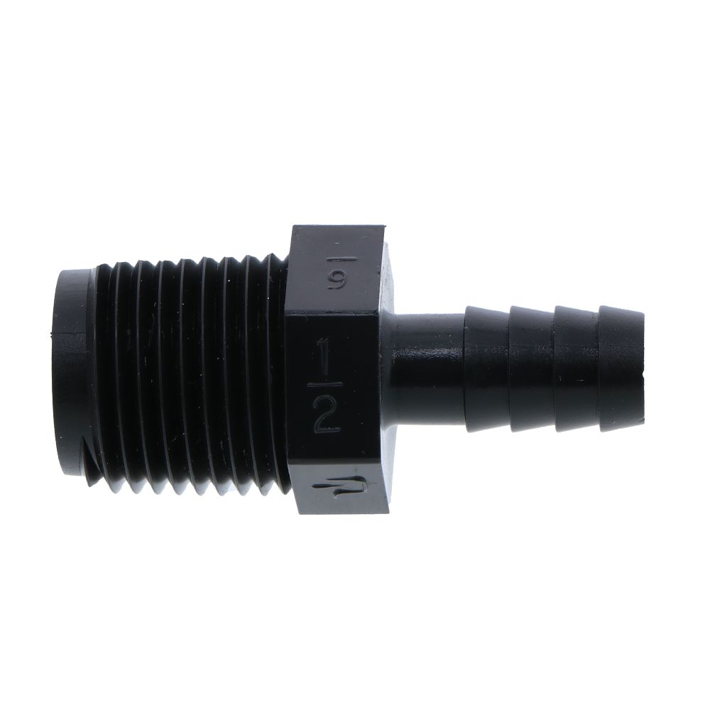 Male Barb Connector PE - 3/8 ID Barb x 1/2 MNPT