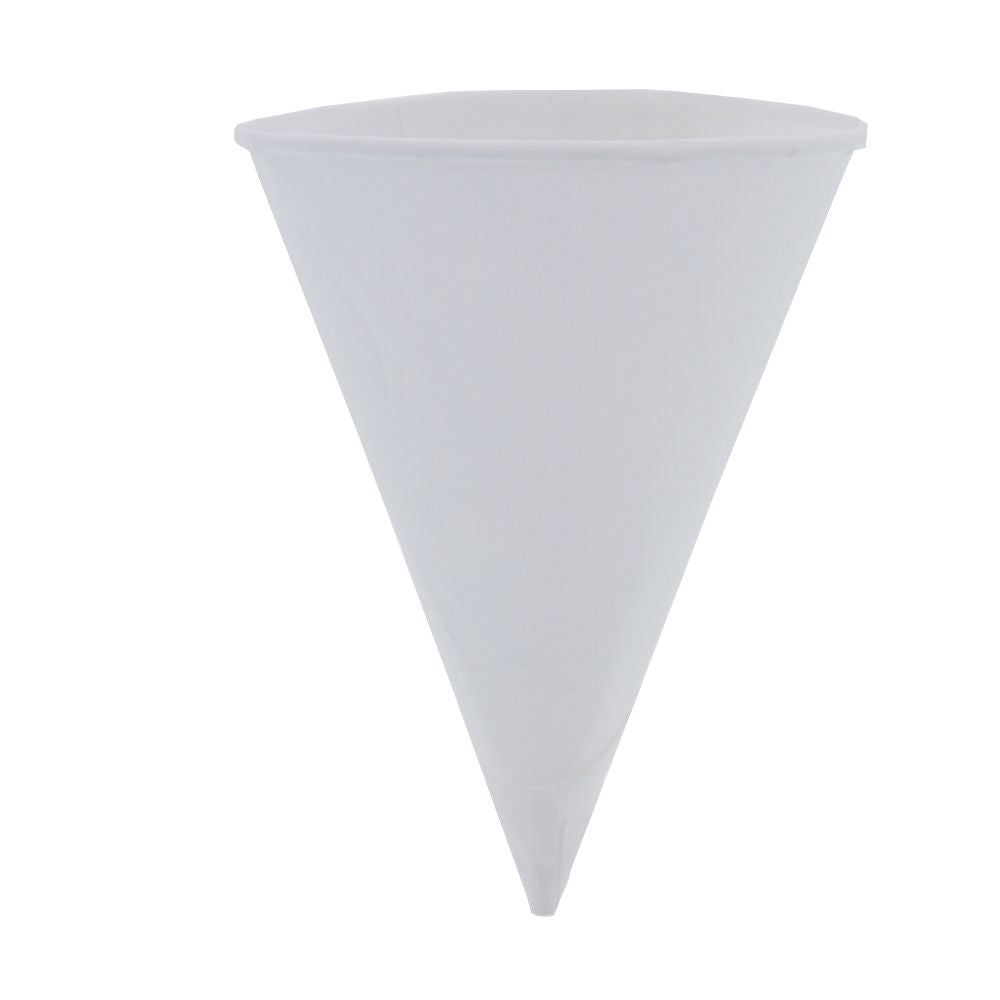1000 Konie 10 oz Disposable Paper Funnels - 8 sleeves of 125