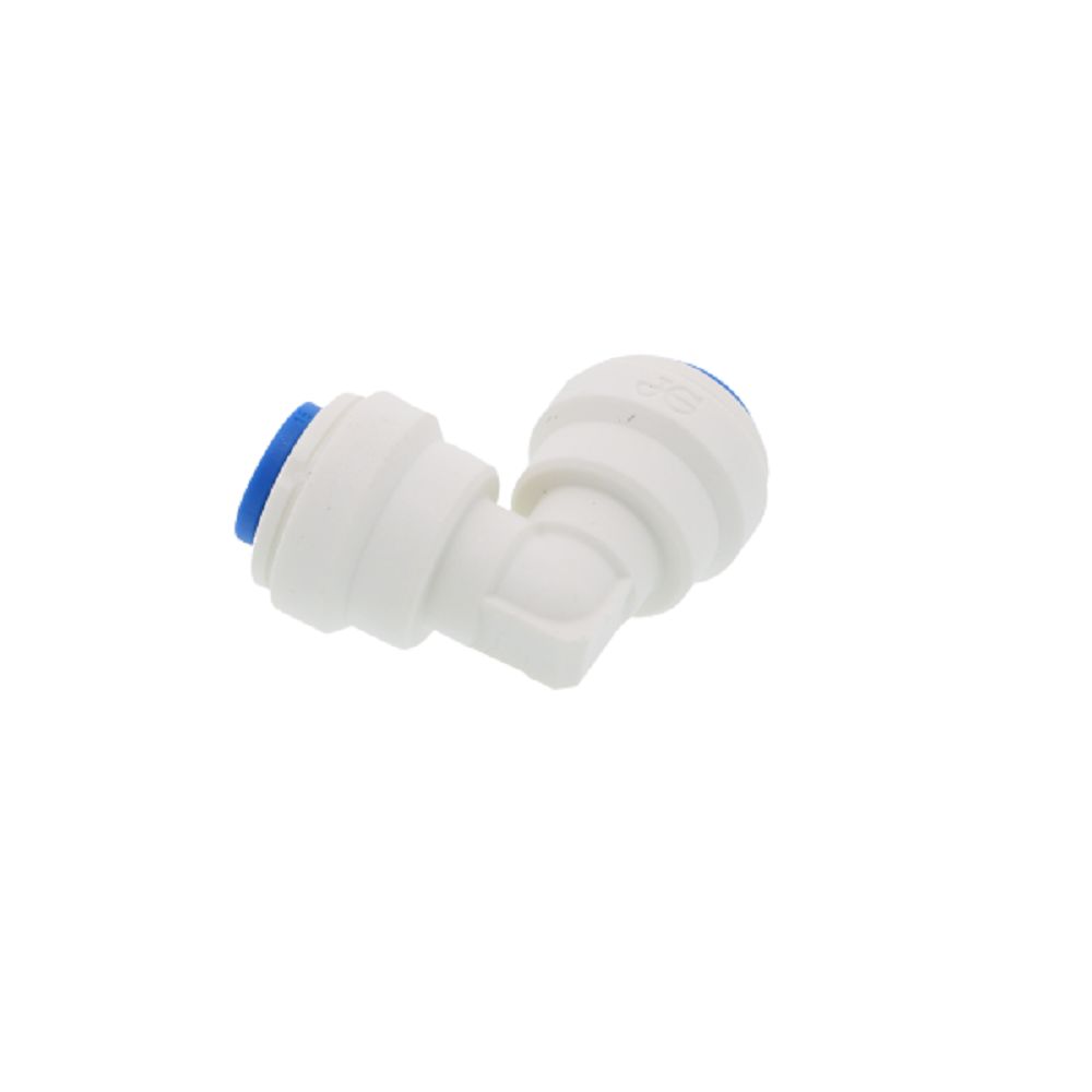 John Guest Union Elbow Polypro - 1/4-Blue Collet