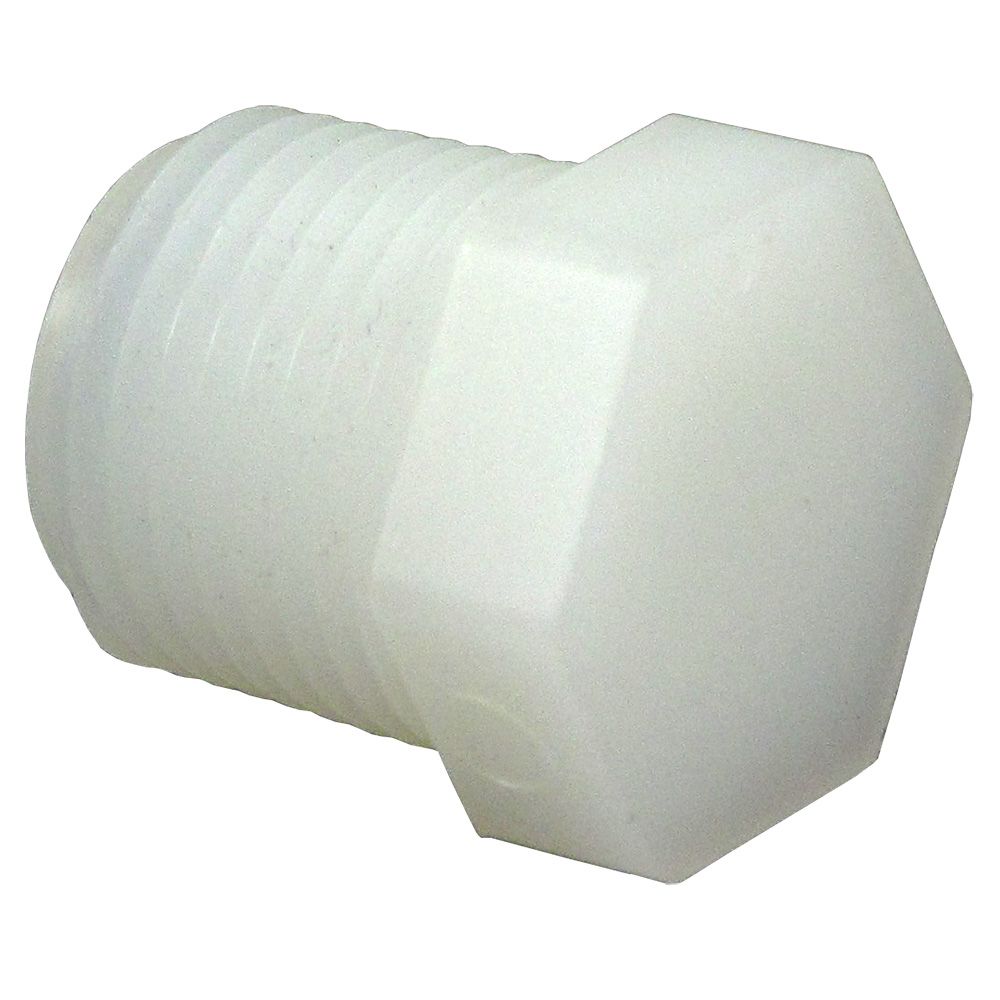 Pipe Plug Hex Head - 1/4" NPT Nylon Natural