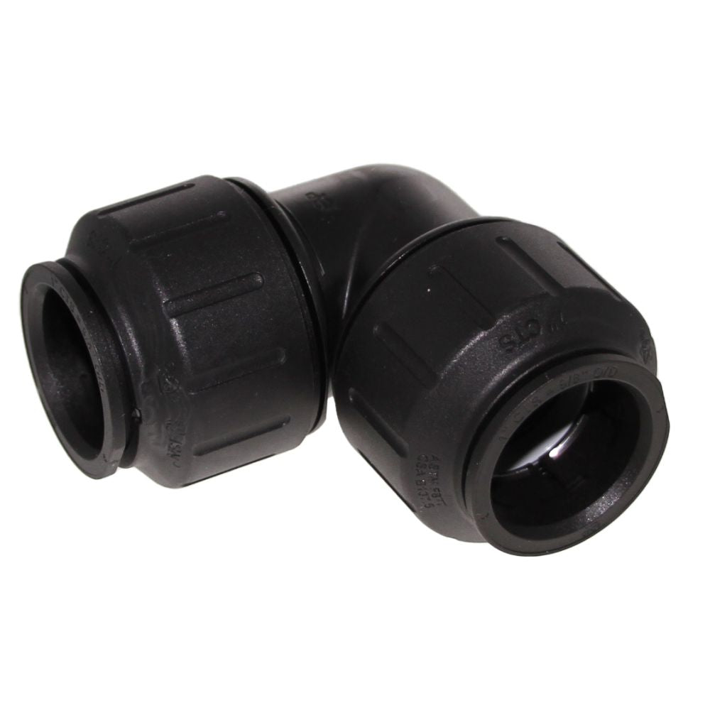 John Guest Black Union Elbow - 1 CTS