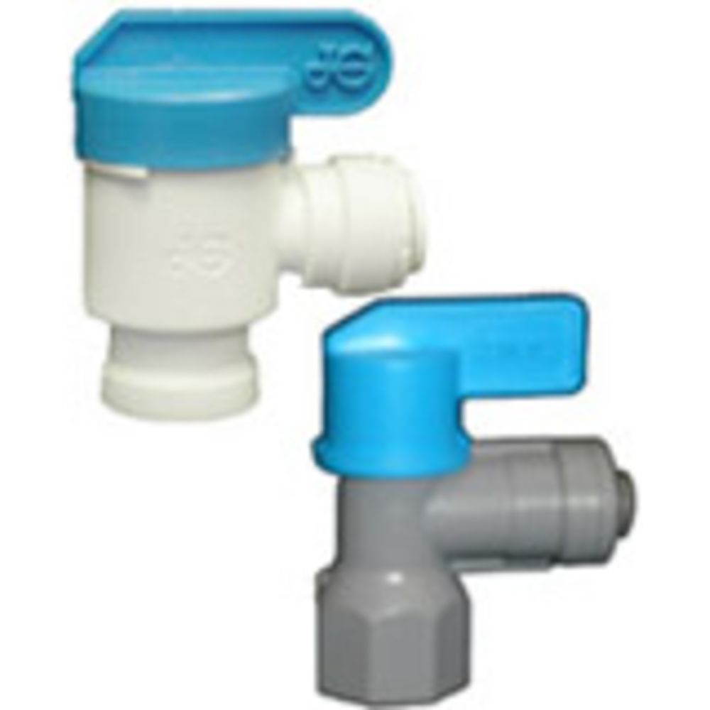 Shut-Off Valve-PVC Elbow FPT - 1/4 Tube x 1/4 FPT
