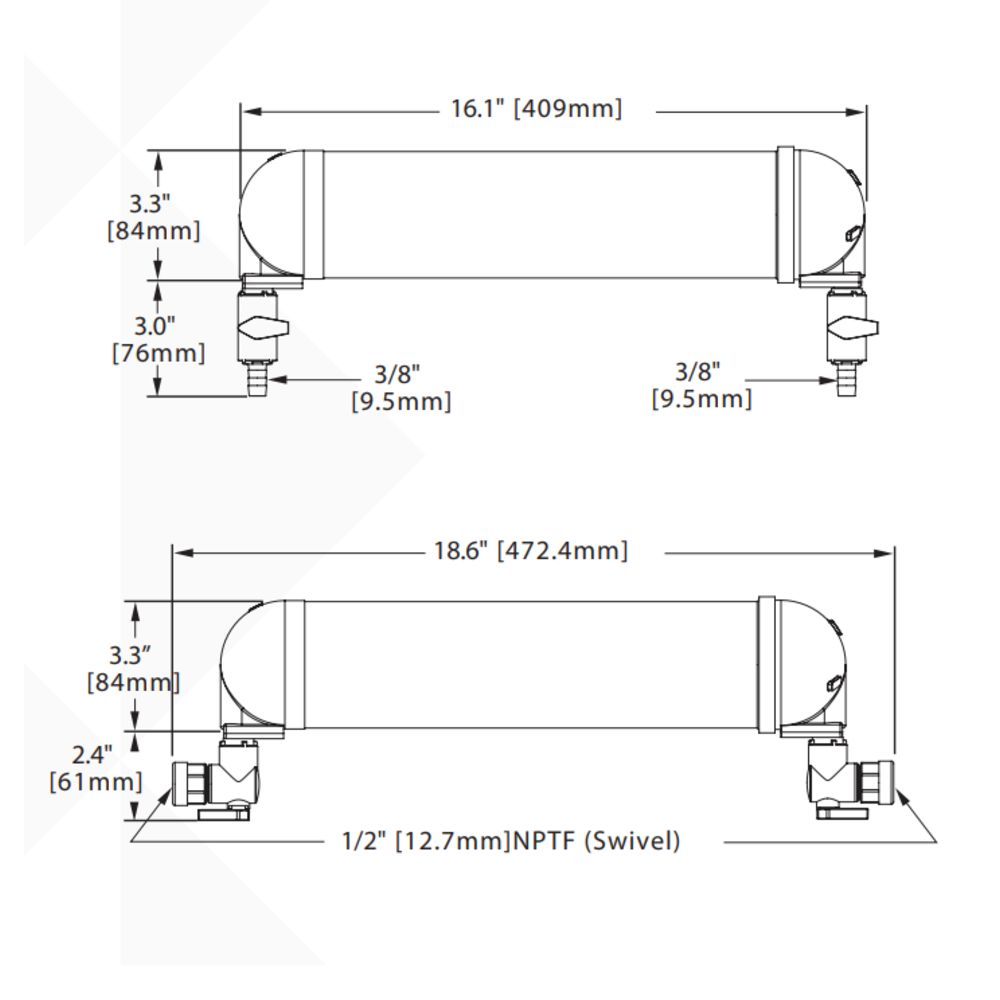 SHURflo LVPO-F3 5.0 Micron Inline Carbon Block and Starter Kit