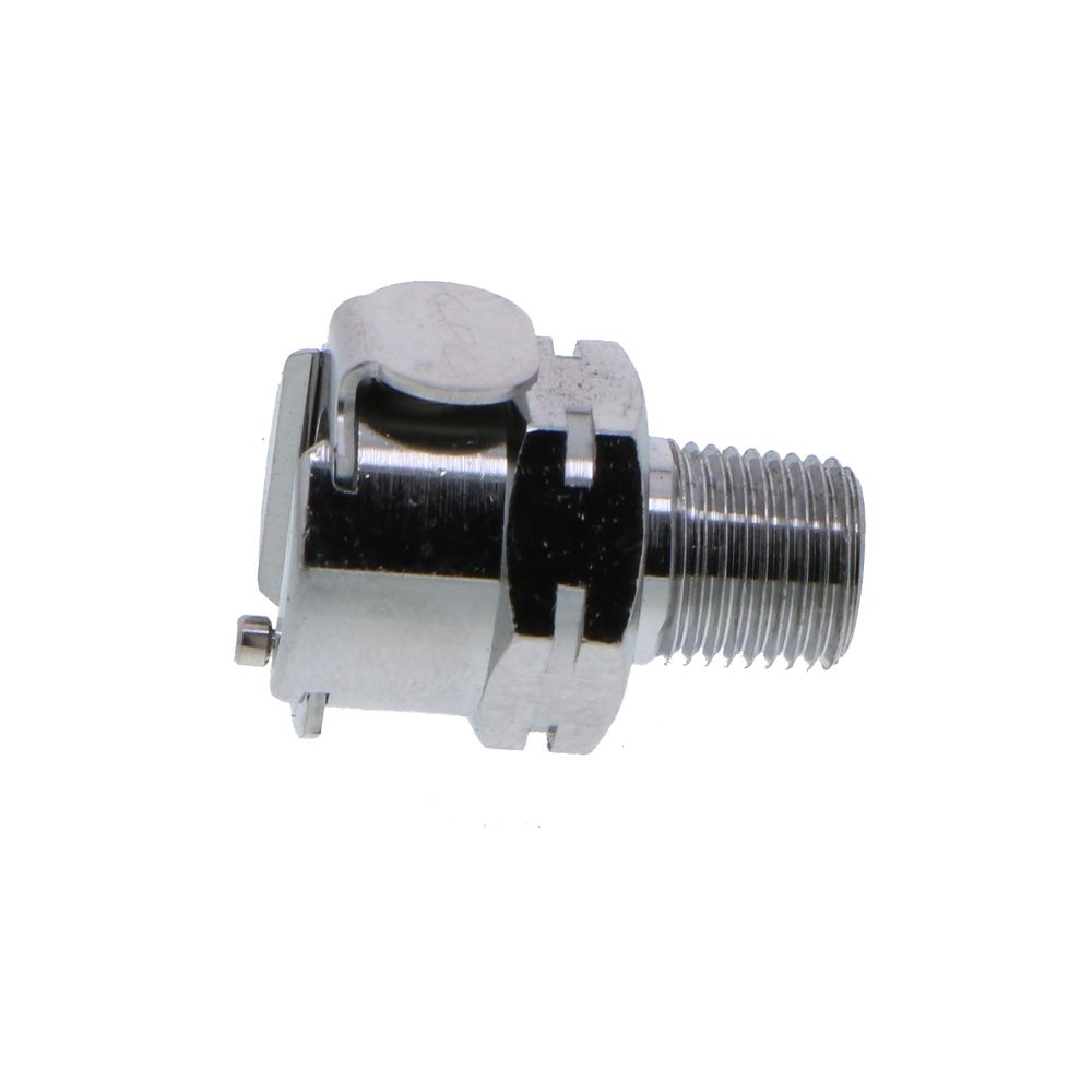 MCD1002BSPT Valved Male Thread Coupling Body 1/8 BSPT