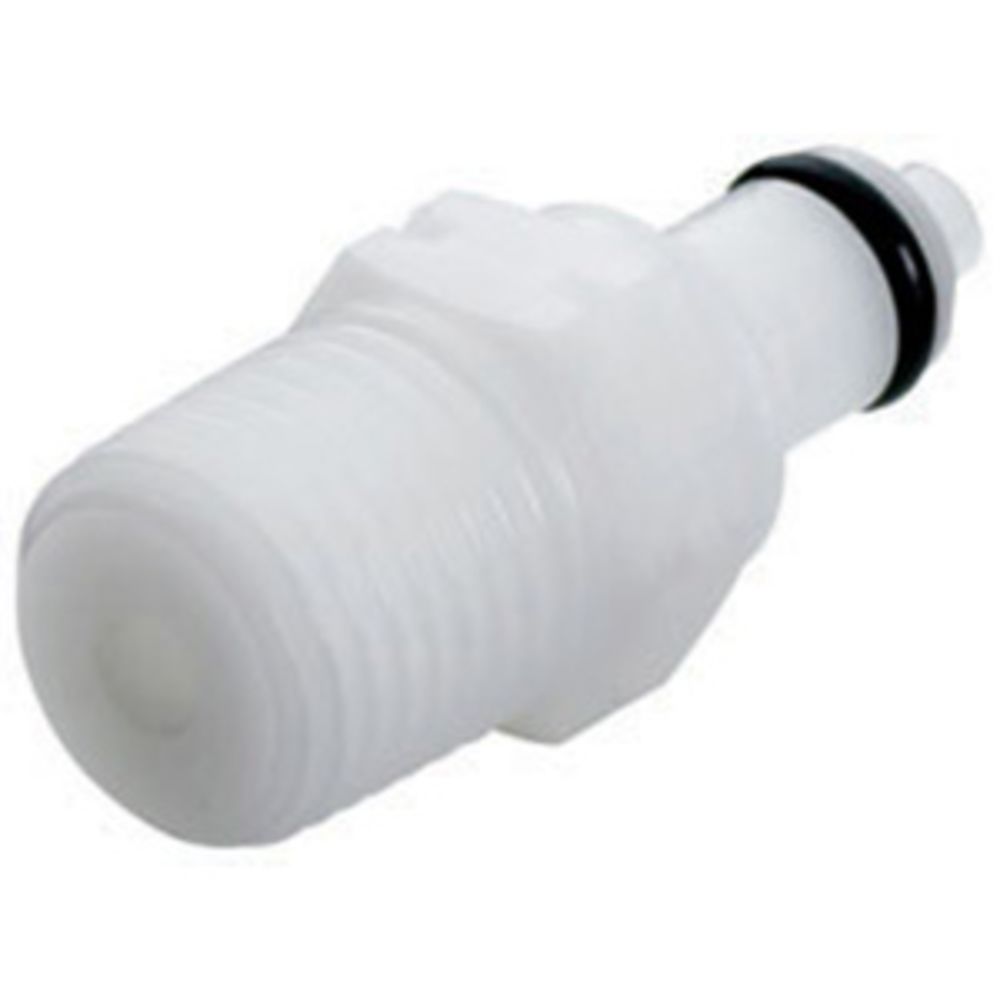 PMCD2404BSPT Valved Male Thread Coupling Insert 1/4 BSPT