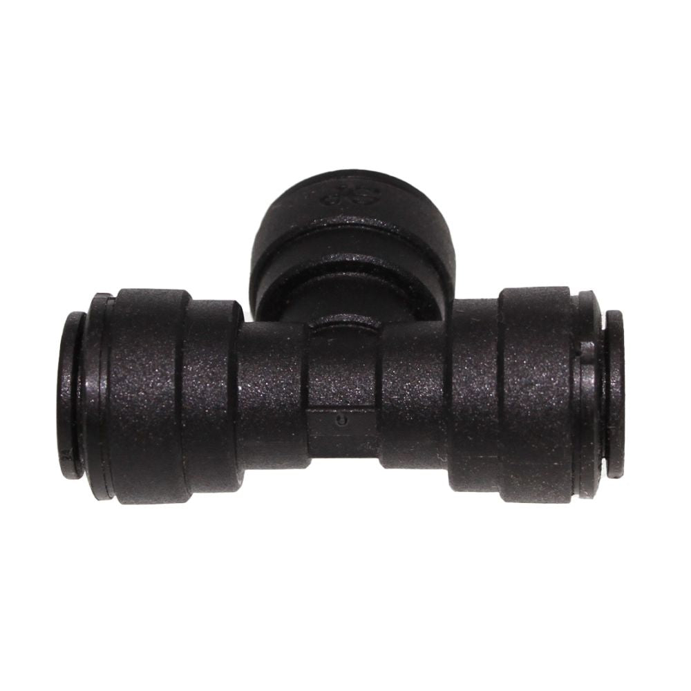 John Guest Union Tee BLACK ACETAL - 4mm