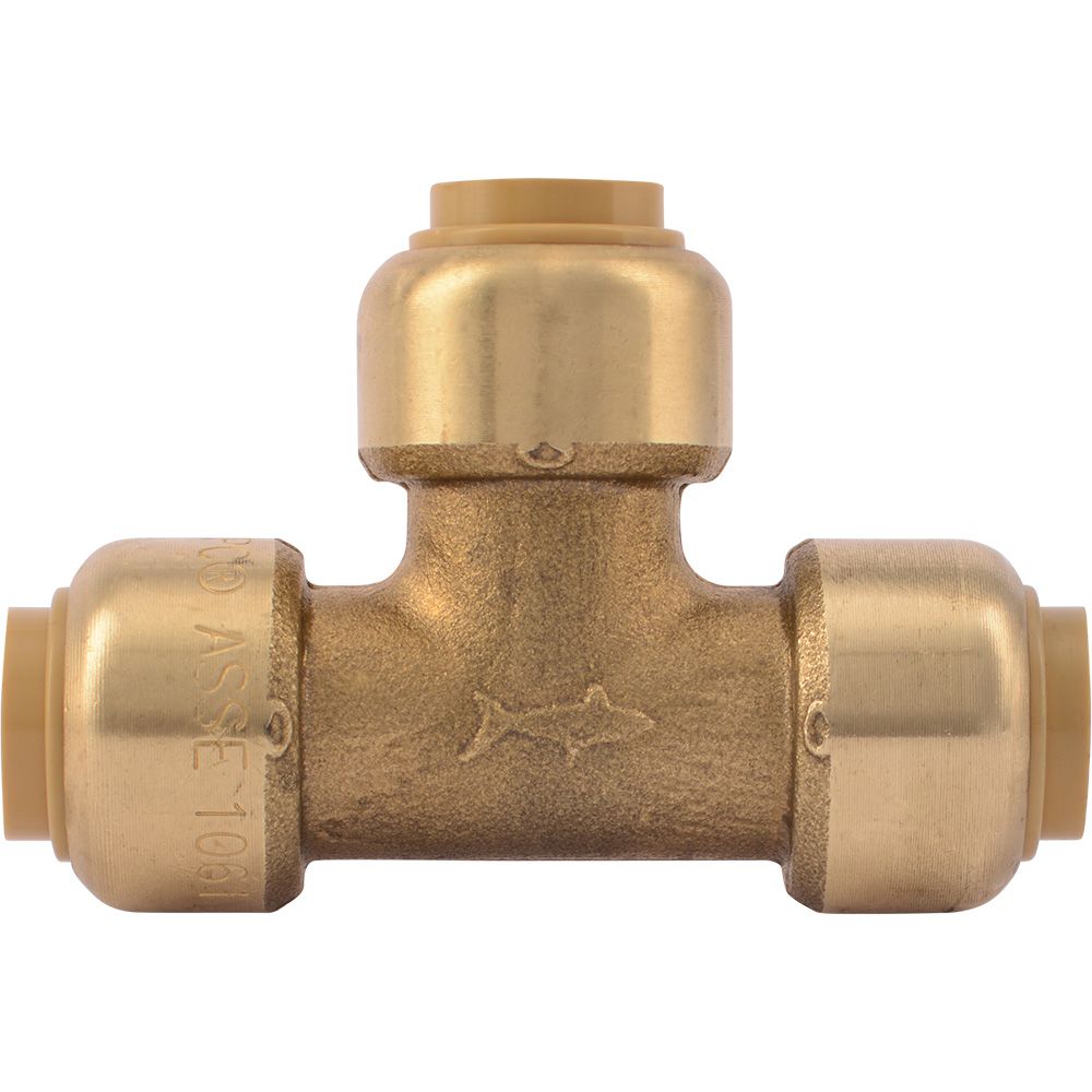 SharkBite® U360LF Lead-Free Brass Push-to-Connect Tee - 3/8" x 3/8" x 3/8"
